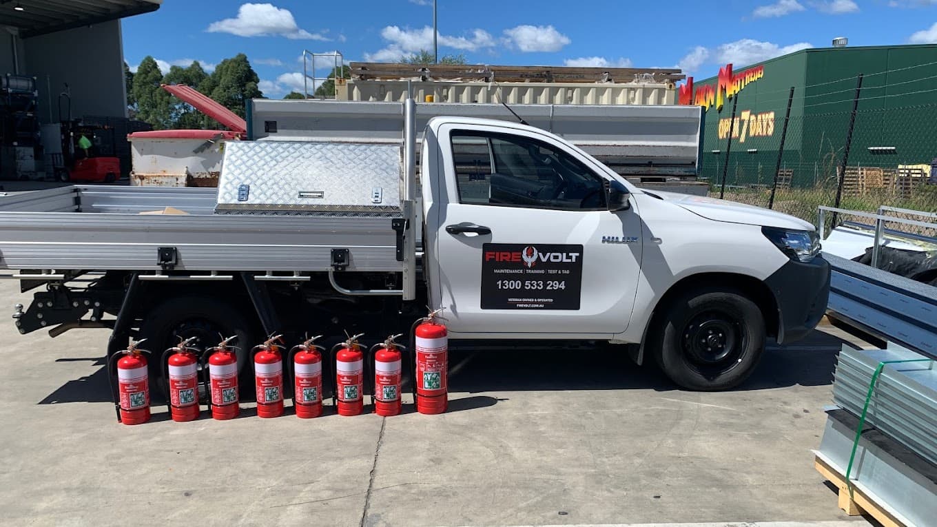 Fire extinguisher installation