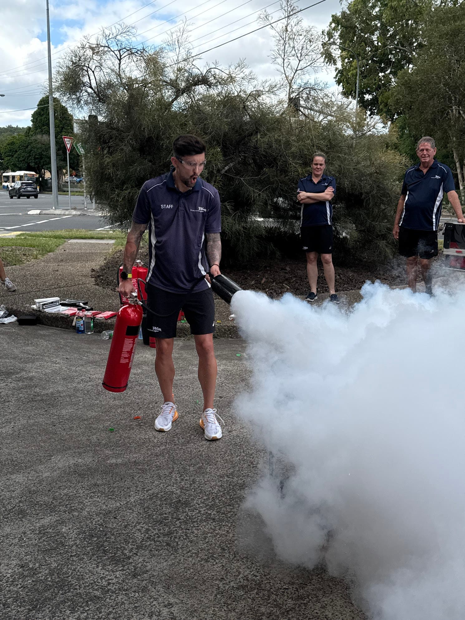 Fire safety training session